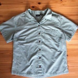 patagonia button down gingham